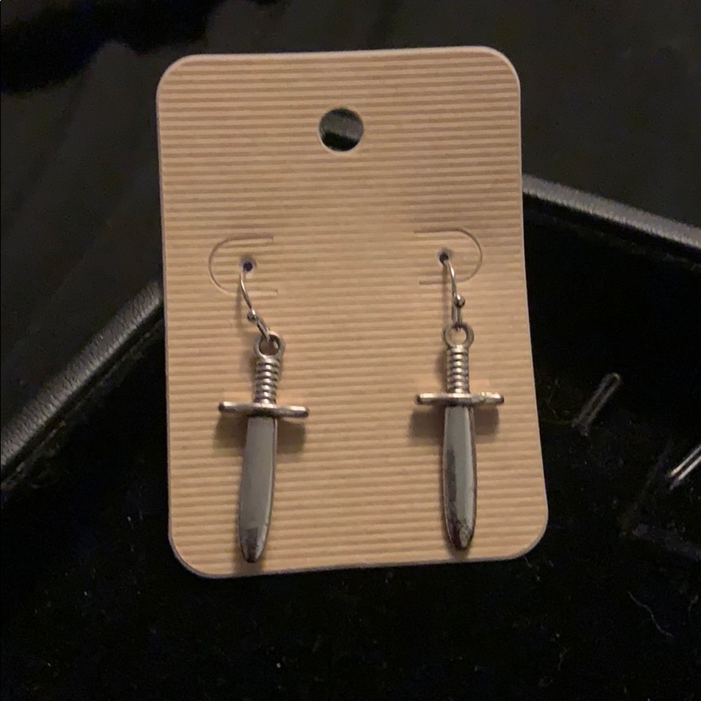 Dagger earrings